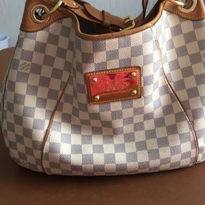 Louis Vuitton Damier Azur Hobo style purse